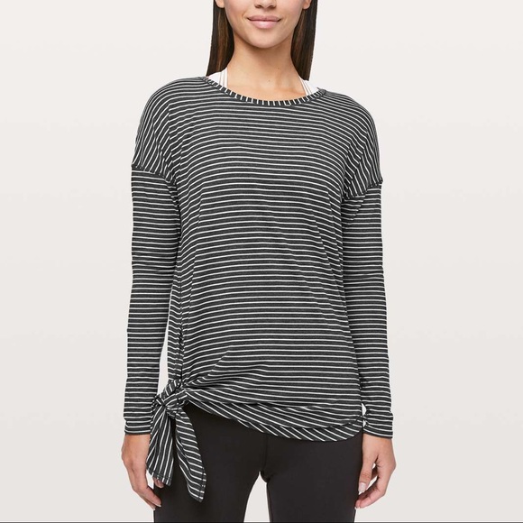 lululemon athletica Tops - Lululemon athletica striped to the point long sleeve top 6